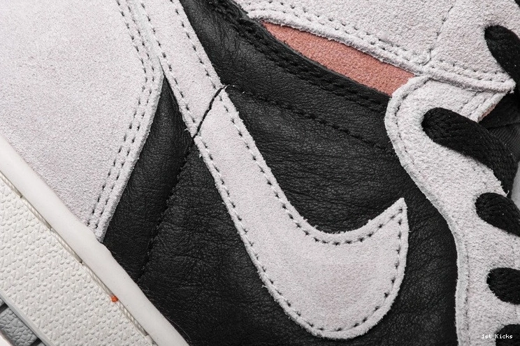 Grey Crimson 1 Black 555088-018 Air Jordan 1102